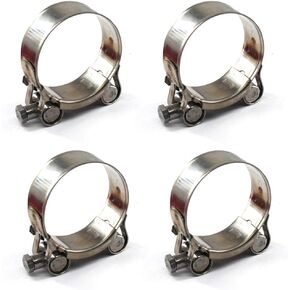 304 الفولاذ المقاوم للصدأ T-بولت المشبك 52-55 مللي متر خرطوم المشبك أداة 4 قطعة in Kuwait