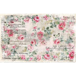 Redesign with Redesign Decoupage Decor Tissue Paper Floral Wallpaper,1 Sheet (19"x30") Redesign Tissue Decoupage Paper 655350647728