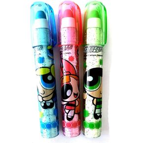 Cartoon Power Puff Girls Bubbles Buttercup Blossom 3PCS Eraser Pen Set