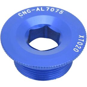 VGEBY Crankset Screw, Aluminum Alloy Bike Bracket Crank Arm Fixing Bolt Screw Cover(Blue) Bicycles and Spare Parts Crank Arm Bolt