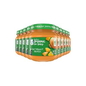 Gerber 2nd Foods Organic for Baby Food, Sweet Potato Apple Carrot Cinnamon, 4 oz Jar (10 Pack)