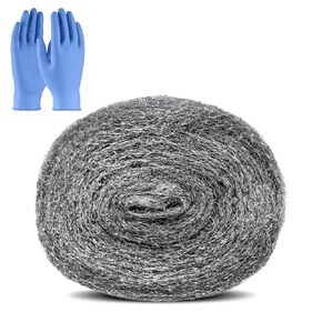 Steel Wool 0000 Grade to Cleaning, Finishing, Polishing Wood or Metal Objects- Rust Remover on Metal Surfaces- Gap Blocker to Keep Annoying Animals Away Light Sanding, Scouring, Dry Sanding