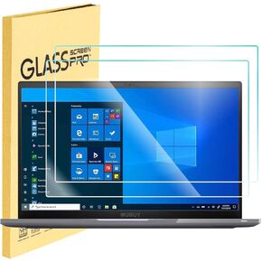MUBUY-GOL (2 Pack) 14" Laptop Tempered Glass Screen Protector for 14 Inch HP/Dell/Lenovo/Acer/Samsung 14" 16:10 Laptop 9H Hardness, Ultra Clear Scratch Resistant Anti-Fingerprint (W 301 x H 188 mm)