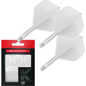 Target Darts K Flex Integrated Dart Flight and Shaft | Pack of 3 K-Flex, Precision Moulded 2-in-1 Dart Flights and Dart Shafts, Dart Stem | Professional Dart Accessories