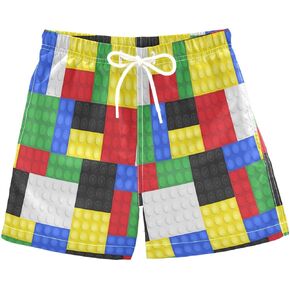 Boys Swim Trunks Summer Drawstring Toddler Swim Board Shorts Quick Dry Little Boys Bathing Suit Beach Hawaii Vacation 2T-16