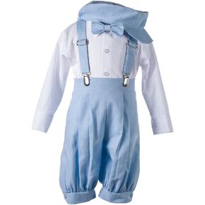 Tuxgear Boys Linen Knickerbocker Outfit with Pageboy Hat