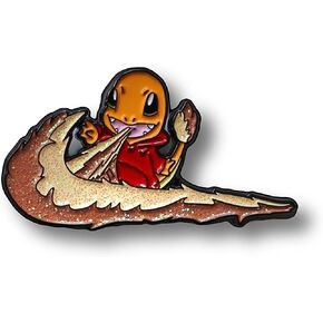Cartoon Fire Glitter Soft Enamel Badge Pin For Boy or Girl in Saudi Arabia