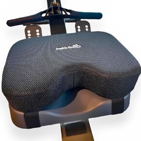 TreadLife Fitness Universal Rowing Machine Seat Cushion | Designed for Concept 2 Rowing Machines, Compatible with All Rowers | Extra Thick 3" Memory Foam with Adjustable Strap