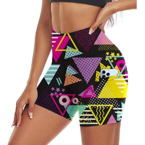 Women's Biker Shorts High Waisted Athletic Workout Yoga Running Shorts with Pockets
