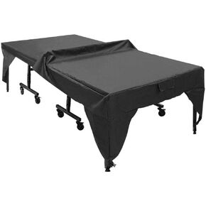 Haofy Table Tennis Table Cover Outdoor Table Cover Waterproof Dustproof UVproof,Includes Storage Bag,Black