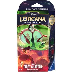Ravensburger Disney Lorcana: The First Chapter TCG Starter Deck Ruby & Emerald for Ages 8 and Up