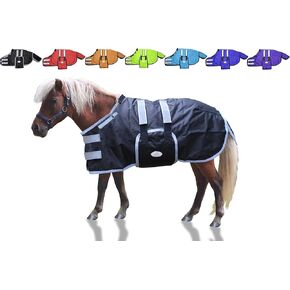 Derby Originals 600D Ripstop Waterproof Reflective Safety Winter Foal and Mini Horse Turnout Blanket 150g Medium Weight in Kuwait