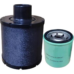 88290014-486 Air Filter 88290014-484 Oil Filter Kit Applicable for Air Compressor Filter Replacement
