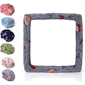 9.8"*9.8" Gripper Strip Frame Cover Rug Hooking Frame Cover Punch Needle Frame Cover Flannel (Navy)