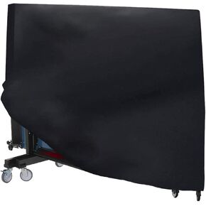 Table Tennis Table Cover Outdoor Indoor Foldable Ping Pong Table Protector Waterproof Dustproof Folding Table Tennis Table Storage Covers (210D Oxford Fabric)