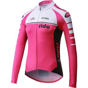 Women's Cycling Jersey Long Sleeve Shirt Running Top Moisture Wicking Workout Sports T-Shirt Womens Summer Tops