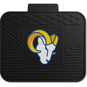 FANMATS 8906 Los Angeles Rams طقم سجادة سيارة من الفينيل شديد التحمل مكون من قطعتين، سجادات أرضية الصف الأمامي، حماية من جميع الأحوال الجوية، ملاءمة عالمية، تصميم خزان عميق in Kuwait