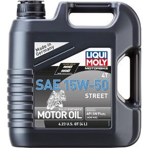 Liqui Moly Motorbike 4T SAE 15W-50 Street | 4 L | Motorcycle Synthesis Technology Engine Oil | SKU: 20060