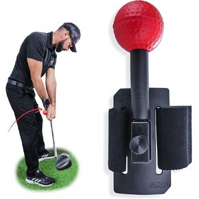 Arm Aid - Improve Chipping, Pitching & Full Swing, Control Club Face, Straight Lead Arm, Create Lag - Golf Training Equipment for Lead & Trail Hand/Wrist/Arm Movement.