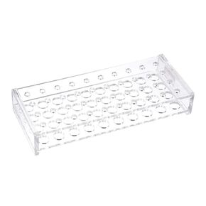 uxcell Test Tube Rack Holder Lab Stand Acrylic 40-Well Clear for 0.2ml,10ml