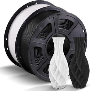 حزمة خيوط الطابعة ثلاثية الأبعاد ANYCUBIC PLA 4 كجم، خيوط PLA للطباعة ثلاثية الأبعاد 1.75 مم دقة الأبعاد +/- 0.02 مم، 4 عبوات بكرة 1 كجم (2.2 رطل)، 2 حزمة من الرمادي و2 حزمة من الأسود