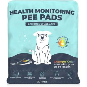 Advanced Health Monitoring Pee Pads for Dogs – Color-Changing, Leak-Proof, and Odor-Control | As Seen on Shark Tank | Genius