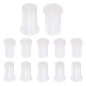 uxcell 12pcs Flanged Sleeve Bearings Plastic Bushings 6.8mm Bore x 11mm OD x 4.5mm Length Nylon Bushings, White