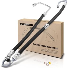 A-Premium Power Steering Pressure Hose Line Assembly Compatible with BMW 525i 2001-2003, 528i 1998-2000, 530i 2001-2003, 2.5L 2.8L 3.0L, Pump To Rack