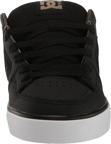 DC Men's Pure Low Top Lace Up Casual Skate Shoe Sneaker, Black/Black/Green, 9.5 in Kuwait