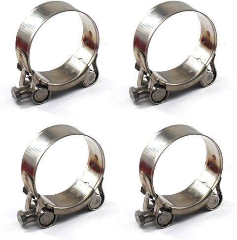 304 الفولاذ المقاوم للصدأ T-بولت المشبك 52-55 مللي متر خرطوم المشبك أداة 4 قطعة in Kuwait