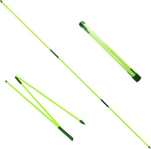 Golf Alignment Sticks 2 Pack Swing Training Aid Equipment Collapsible Trainer Practice Rods Posture Corrector in Handy Storage Tube Case for Men Women Golfer Swinging in Kuwait