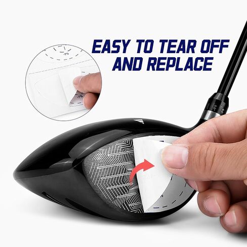 PGM Golf Impact Tape Set 60 Pcs, Self-Teaching Sweet Spot and Shot Consistency Analysis, Club Impact Stickers for Woods and Irons Each 30 Pcs, Useful Training Aid Improve Swing Accuracy in Saudi Arabia