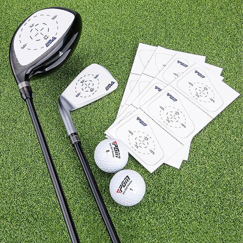 PGM Golf Impact Tape Set 60 Pcs, Self-Teaching Sweet Spot and Shot Consistency Analysis, Club Impact Stickers for Woods and Irons Each 30 Pcs, Useful Training Aid Improve Swing Accuracy in Saudi Arabia