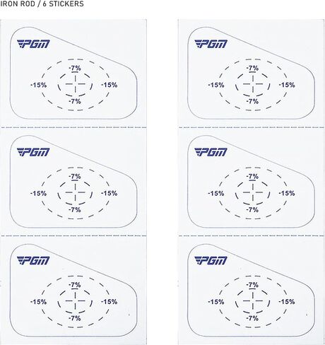 PGM Golf Impact Tape Set 60 Pcs, Self-Teaching Sweet Spot and Shot Consistency Analysis, Club Impact Stickers for Woods and Irons Each 30 Pcs, Useful Training Aid Improve Swing Accuracy in Saudi Arabia