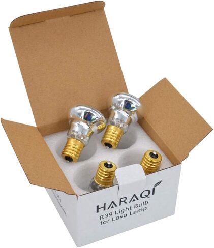 4 عبوات من المصابيح البديلة لمصابيح الحمم البركانية، مصابيح لامعة، ساطعة، صفراء، R39 E17 25 وات لمبات عاكسة in Kuwait