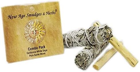(Pack of 3)-New Age Smudges & Herbs -Premium California White Sage Incense 4 Inches Long. Home Cleansing Incense,Fragrance,Meditation,Smudging Rituals.California Smudge Sticks Rituals -4 Inch in Kuwait