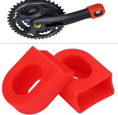 Tbest Bicycle Crank Arm Boots Soft Cover Silicon Sleeve Crank Protector Bike Gear Set (Pack of 2) in Saudi Arabia