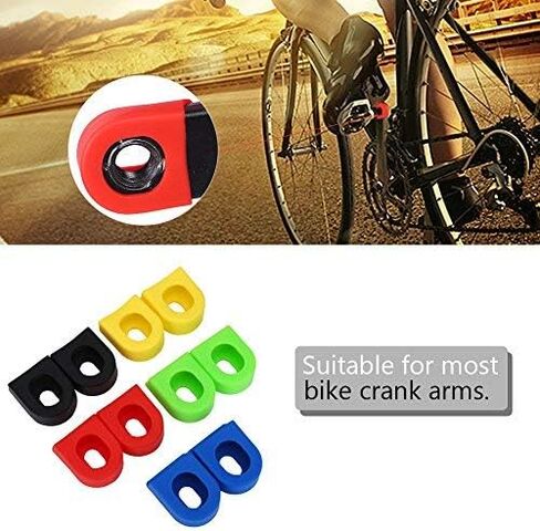 Tbest Bicycle Crank Arm Boots Soft Cover Silicon Sleeve Crank Protector Bike Gear Set (Pack of 2) in Saudi Arabia