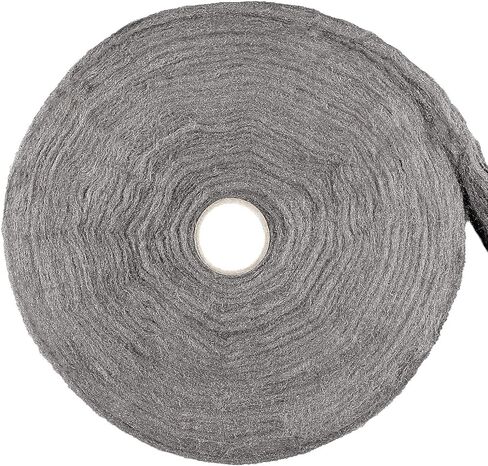 0000 Steel Wool Roll 5lb, 32 Ft Steel Wool Roll Fine Wool 0000 Hardware Cloth for Cleaning, Remove Rust, Buffing Wood and Metal Finishes in Kuwait