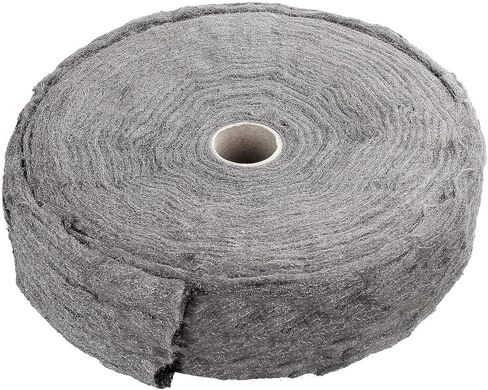 0000 Steel Wool Roll 5lb, 32 Ft Steel Wool Roll Fine Wool 0000 Hardware Cloth for Cleaning, Remove Rust, Buffing Wood and Metal Finishes in Kuwait