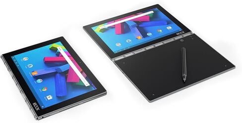 Lenovo Yoga Book - FHD 10.1in Android Tablet - 2 in 1 Tablet (Intel Atom x5-Z8550 Processor, 4GB RAM, 64GB SSD), Gunmetal, ZA0V0035US (Pen Not Included) (Renewed) in Saudi Arabia