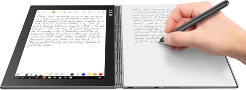 Lenovo Yoga Book - FHD 10.1in Android Tablet - 2 in 1 Tablet (Intel Atom x5-Z8550 Processor, 4GB RAM, 64GB SSD), Gunmetal, ZA0V0035US (Pen Not Included) (Renewed) in Saudi Arabia