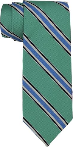 Brooks Brothers Silk/Cotton Green Striped Tie in Saudi Arabia