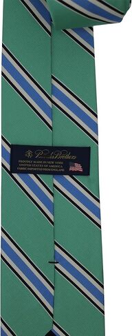 Brooks Brothers Silk/Cotton Green Striped Tie in Saudi Arabia