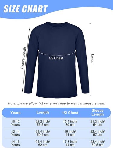 2 حزمة من القمصان الشبابية للأولاد بعامل حماية من الأشعة فوق البنفسجية 50+ Rashguard بأكمام طويلة وقمصان مناسبة للحماية من الشمس والسباحة الرياضية لركوب الأمواج للصيف في الهواء الطلق in Kuwait