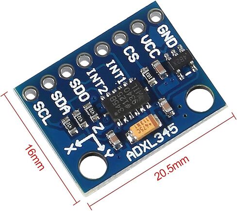 4 قطع GY-291 ADXL345 3-Axis Digital Acceleration of Gravity Tilt Module IIC/SPI Transmission for Arduino (4) in Kuwait