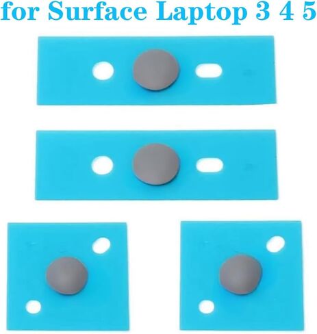 WESAPPINC Laptop Rubber Feet Replacement for Microsoft Surface Laptop 3rd/4th/5th Generation Anti Slip Laptop Foot Pads (Black) in Saudi Arabia