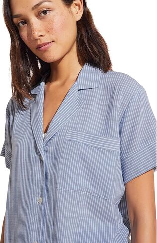 Eberjey Women's Nautico Shortie PJ Set in Kuwait