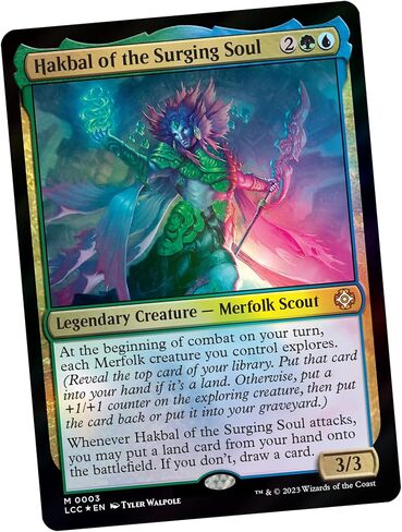 Magic: The Gathering The Lost Caverns of Ixalan Commander Deck - مستكشفو الأعماق (مجموعة مكونة من 100 بطاقة، حزمة عينة معززة لهواة جمع البطاقات مكونة من بطاقتين + ملحقات) in Saudi Arabia