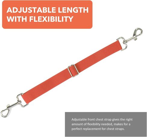 Harrison Howard Essential Fully Elastic Replacement Leg Straps Orange Small in Saudi Arabia